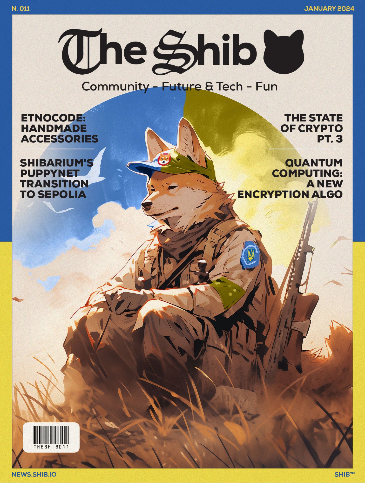 Cover of The Shib magazine, issue 011